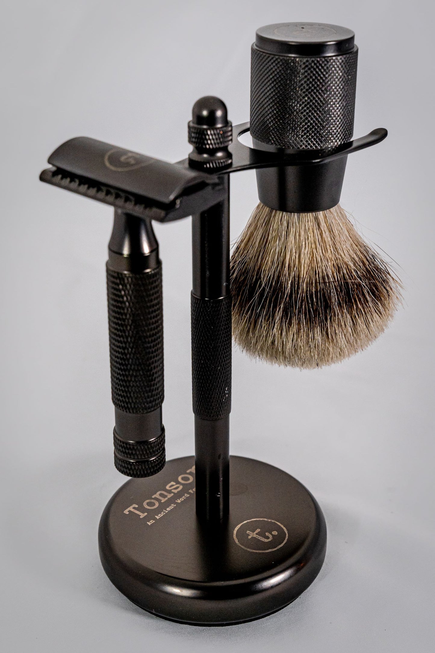 Badger Hair Shave Set for Men - Luxury Men's Shaving Kit - TONSOR